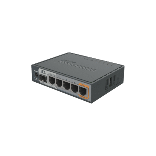 RB760IGS-l (hEX S) Router Dual Core, 5 puertos Gigabit, 1 Puerto SFP, PoE in, PoE Out