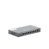 Switch PoE gigabit inteligente con 9 puertos gigabit, 8 puertos PoE+ hasta 120W, reconocimiento de cámaras IP, valor único para redes CCTV, gestionable en la nube