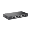Switch PoE gigabit inteligente con 9 puertos gigabit, 8 puertos PoE+ hasta 120W, reconocimiento de cámaras IP, valor único para redes CCTV, gestionable en la nube