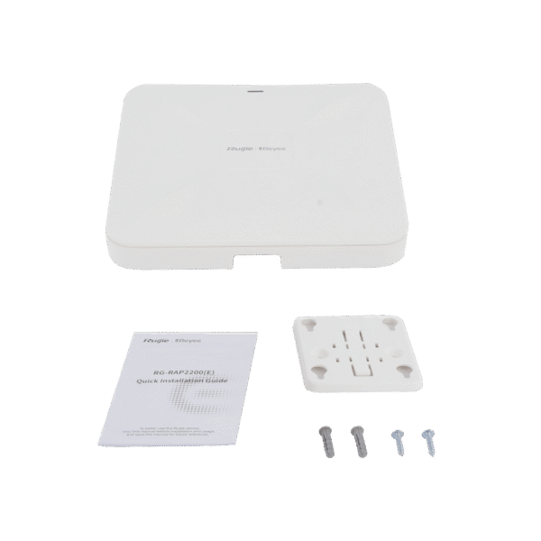 Punto de acceso Wi-Fi 5 de techo para interior 360°, doble banda 802.11ac wave 2, 1267 Mbps, hasta 110 usuarios, 2 puertos GE