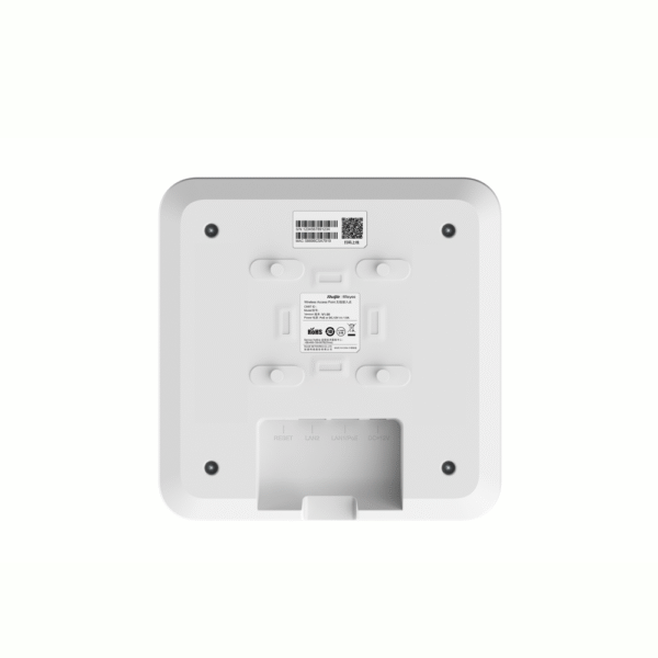 Punto de acceso Wi-Fi 6 de techo para interior 360°, doble banda, 1775 Mbps, hasta 512 usuarios, 2 puertos GE, portal cautivo standalone, soporta Mesh