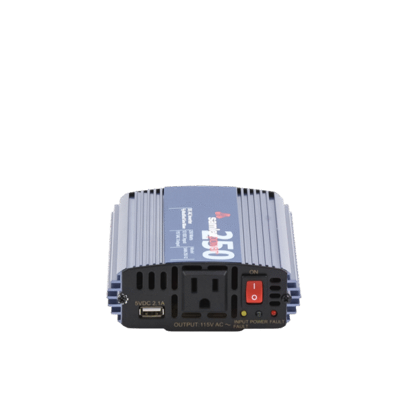 SAM25012-AD-3-l Inversor de Corriente (CD-CA) Potencia Nominal 250 W, Ent:12Vcd, Sal: 115Vca 60 Hz