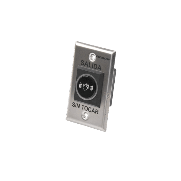 Botón de Salida Sin Contacto / 6 a 12 cm / Tiempo Ajustable 0.5-30 Seg / Rele COM/NC/NO 3A