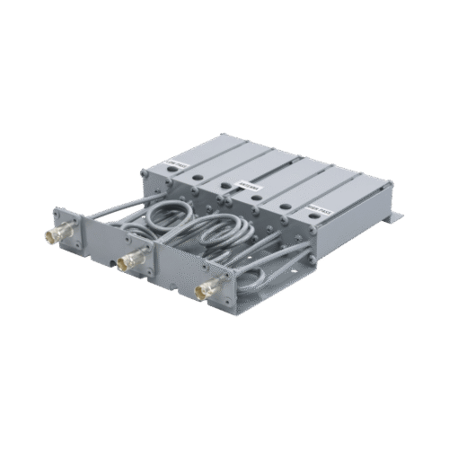 SYS15332-l Duplexer SYSCOM en VHF, 6 Cav. 148-160 MHz, 50 Watt, 5 MHz Sep. Rechazo de Banda, BNC Hembras.