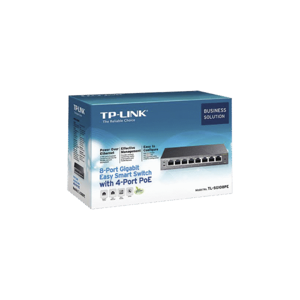Easy Smart Switch PoE JetStream , 8 puertos 10/100/1000 Mbps 55 W
