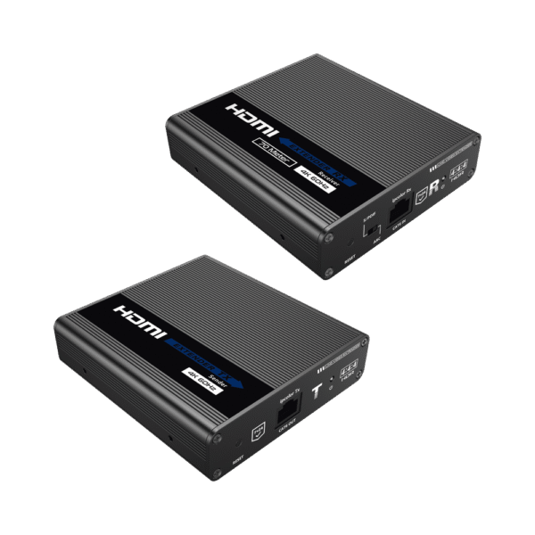 Kit Extensor HDMI hasta 700 metros con Conexión en Cascada / 4K @ 60 Hz/ Cat 6, 6a y 7 / IPCOLOR / CERO