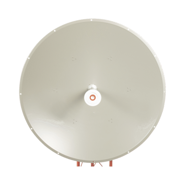 Antena altamente direccional, Ganancia de 36 dBi, Amplio rango frecuencia (4.9 – 6.5 GHz),.