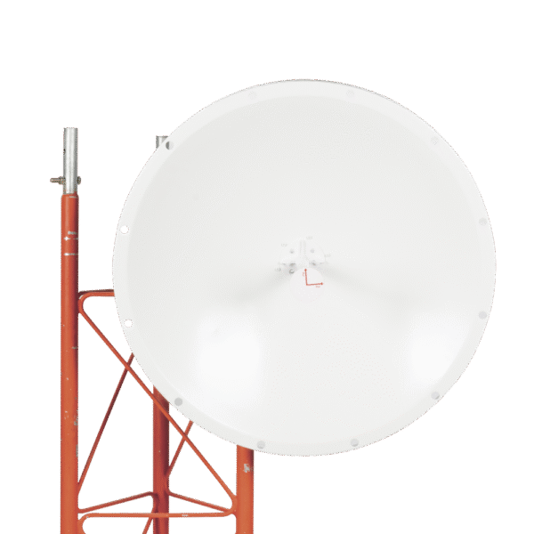 Antena Direccional en Frecuencia Extendida / 4.8 - 6.5 GHz / 28 dBi / Conector con jumper N-Macho incluido/ Polaridad en 90º y 45º / Montaje incluido para torre o mástil