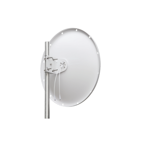 TXPD486528SMA-FRENTE-l Antena Direccional en Frecuencia Extendida / 4.8 – 6.5 GHz / 28 dBi / Conector con jumper SMA-Macho Inverso incluido