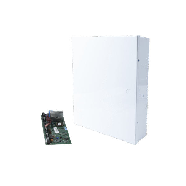 Panel de Alarma Híbrido / Hasta 48 Zonas / 3 Particiones / Incluye Gabinete / Fácil Programación