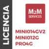 Servicio de datos por un Año para comunicadores MINI014G/V2 y MINI012G, Panel PRO4G con eventos ilimitados.