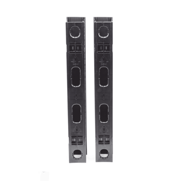 Organizador Vertical Doble NetRunner, para Rack Abierto de 45 Unidades, 4.9in de Ancho, Color Negro