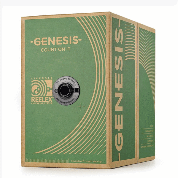 Carrete de Cable 2 x 18 AWG FPLR para Incendio y Voceo / 305 mts / Resistente a la Luz Solar / Sin Blindaje