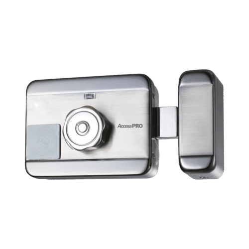 ACCESSRIMMOTOR-l Cerradura Eléctrica Motorizada / Con Lector de Tarjetas de Proximidad (EM 125Khz)