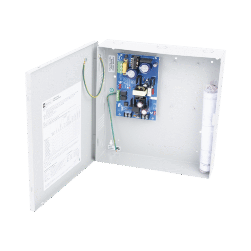 AL400ULX-l Fuente de 12 Vcd @ 4 A ó 24 Vcd @ 3A / 1 salida / Con capacidad de baterías de respaldo / Requieren baterías