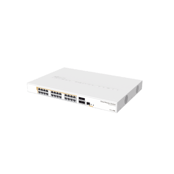 CRS328-24P-4S+RM - 24 port Gigabit Ethernet router/switch with four 10Gbps SFP+
