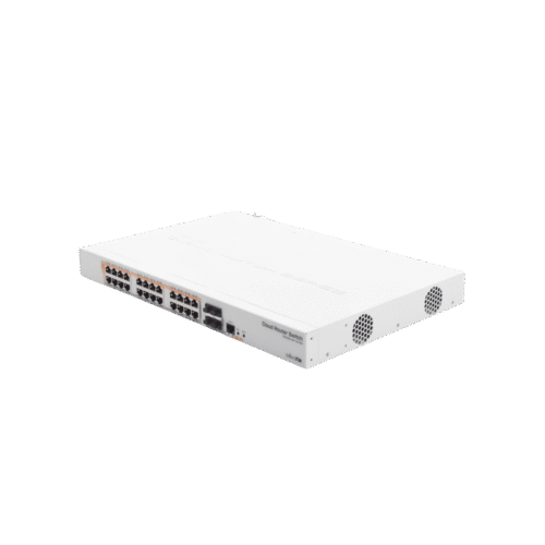 CRS328-24P-4S+RM - 24 port Gigabit Ethernet router/switch with four 10Gbps SFP+