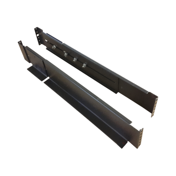 Kit de rieles para montaje de UPS Epcom Power Line en Rack / Gabinete de 4 postes, incluye un par de rieles con soporte en "L" compatible con: EPU1000RTOL2U, EPU2000RTOL2U y EPU3000RTOL2U
