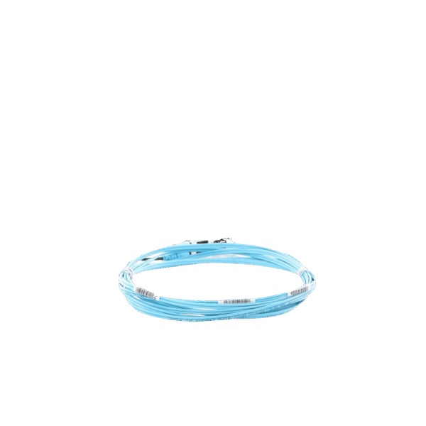 Jumper de Fibra Optica Multimodo 50/125 OM3, LC-LC Duplex, OFNR (Riser), Color Aqua, 3 Metros