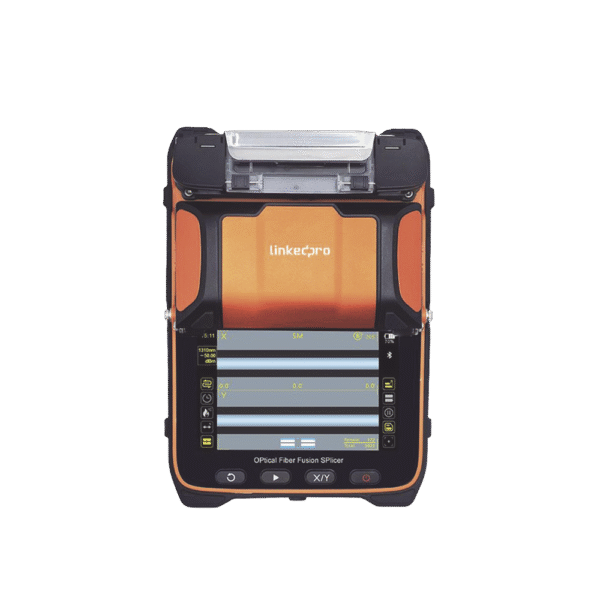 Fusionadora de Fibra Óptica MultiModo y MonoModo / 6 motores / Alineación por Núcleo / OPM + VFL