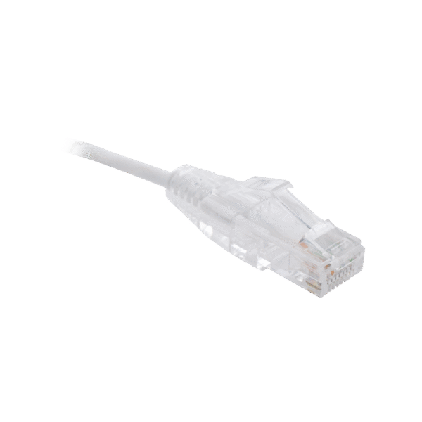Cable de Parcheo Slim UTP Cat6 - 1.5 m Blanco Diámetro Reducido (28 AWG)