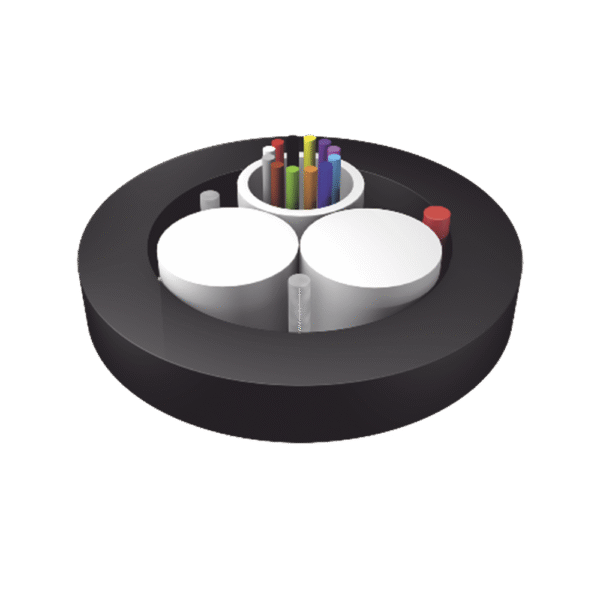 Kilómetro de Fibra Óptica Aérea Mini ADSS (ASU) G.652D, Monomodo de 12 Hilos, Exterior, Span 80, Loose Tube