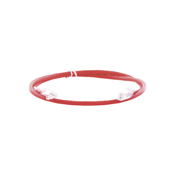 Cable de parcheo UTP Categoría 6, con plug modular en cada extremo - 1 m. - Rojo