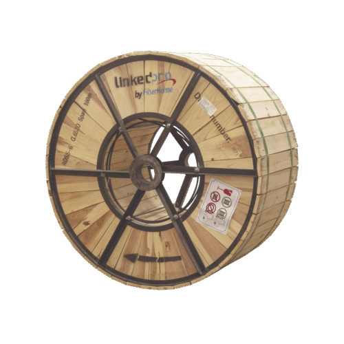 OCADSS24CS100_4KM-l Carrete de 4 km de Fibra Óptica Aérea (ADSS) G.652D, Monomodo de 24 Hilos, Exterior, Span 100, Loose Tube