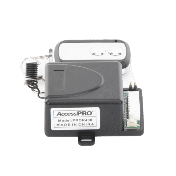 Receptor con 2 Relevadores y Control Remoto hasta 50 metros / Compatible con Barreras vehiculares