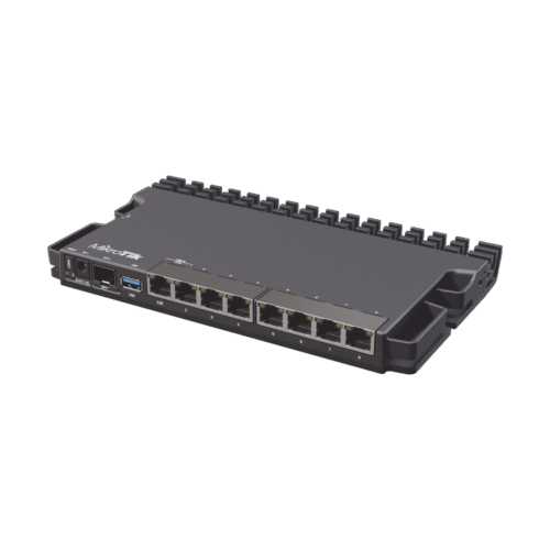 RB5009UGPLUSSPLUSIN-l (RB5009UG+S+IN) RouterBoard, CPU 4 Núcleos, 8 Puertos Gigabit, 1 SFP+, Solo RouterOS v7