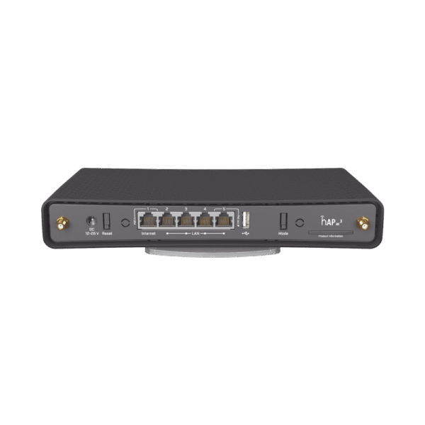 (hAP ac 3) Router inalámbrico de doble banda con 5 puertos Gigabit Ethernet y antenas externas de alta ganancia