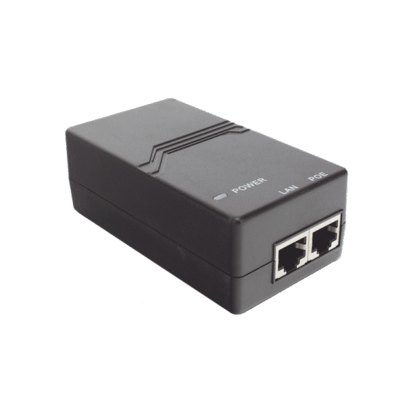 Inyector PoE estándar 802.3af Gigabit, 15W