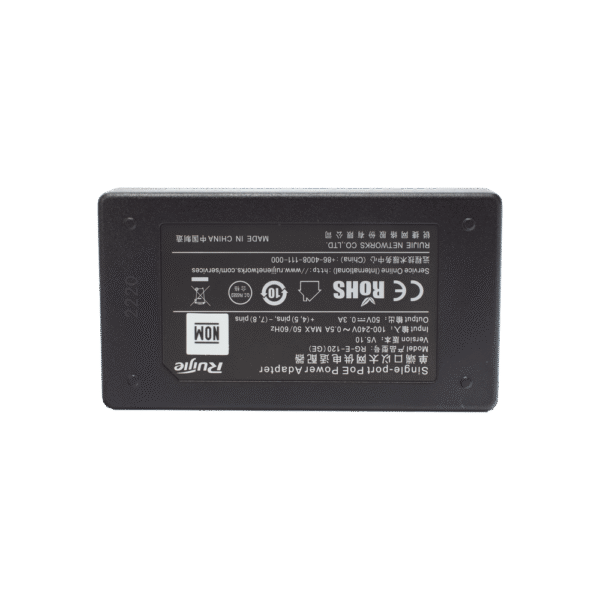 Inyector PoE estándar 802.3af Gigabit, 15W