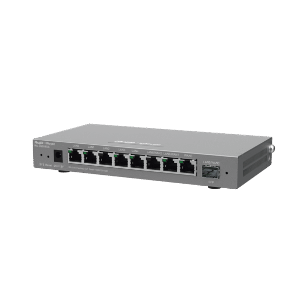 RG-EG209GS Router Administrable con 9 Puertos Gigabit, Soporta 2x WAN Configurables, 1 Puerto SFP 1Gb, hasta 200 Clientes