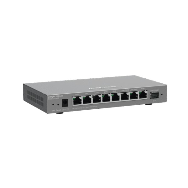 RG-EG209GS Router Administrable con 9 Puertos Gigabit, Soporta 2x WAN Configurables, 1 Puerto SFP 1Gb, hasta 200 Clientes