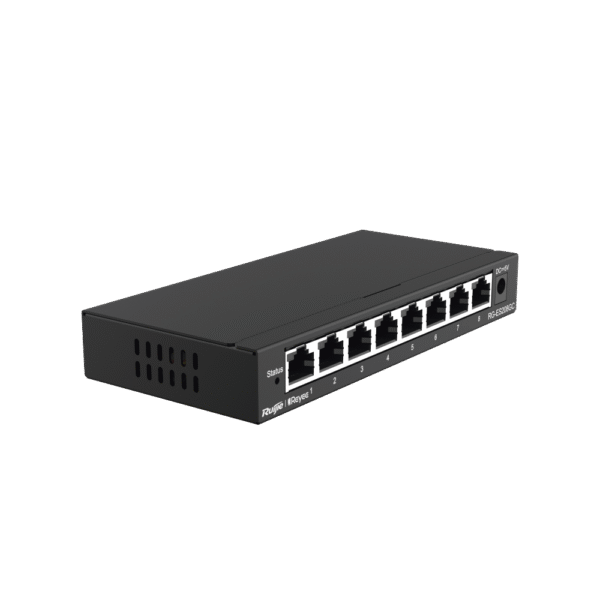 Switch Administrable con 8 Puertos Gigabit, Reconocimiento de Cámara IP, Valor Único Para la Red CCTV, Gestión Gratuita Desde la Nube