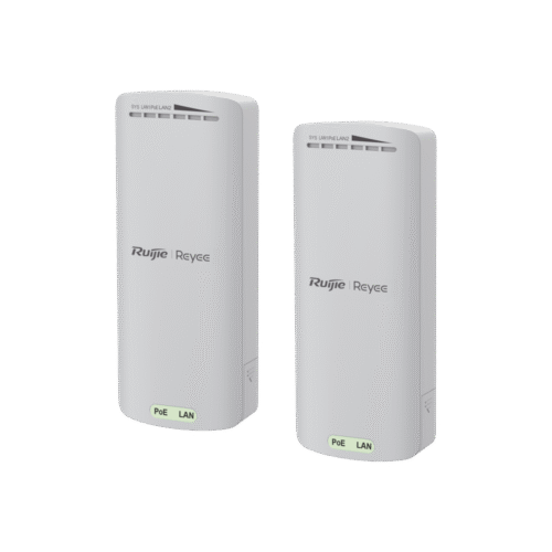 RGEST100E-l Kit completo Punto a Punto para distancias de hasta 500m, 2.4GHz, Ideal para Ascensor, Campus y Edificios, hasta 300Mbps