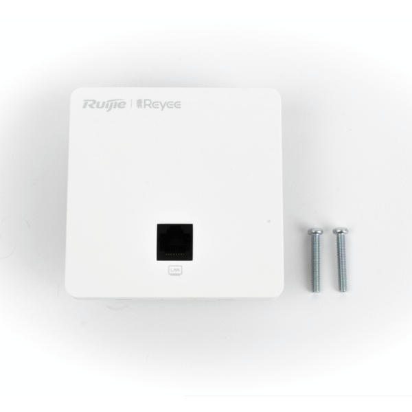 RGRAP1200F-AD-2-l Punto de Acceso para pared, 802.11ac Wave 2, MIMO 2X2, 1.2 Gbps, puerto adicional frontal 10/100 ideal para habitaciones