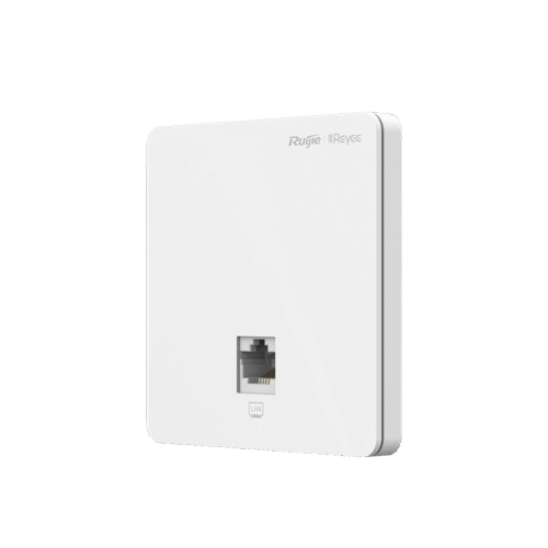 RGRAP1200F-l Punto de Acceso para pared, 802.11ac Wave 2, MIMO 2X2, 1.2 Gbps, puerto adicional frontal 10/100 ideal para habitaciones