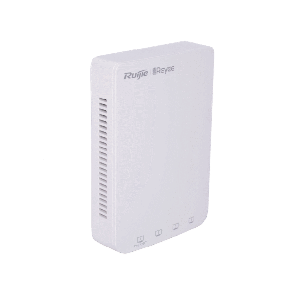 Punto de acceso Wi-Fi 5 de pared para interior 360°, doble banda 802.11ac wave2, 1267Mbps, 5 puertos GE, hasta 110 usuarios, soporta PoE passthrough