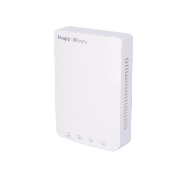 Punto de acceso Wi-Fi 5 de pared para interior 360°, doble banda 802.11ac wave2, 1267Mbps, 5 puertos GE, hasta 110 usuarios, soporta PoE passthrough