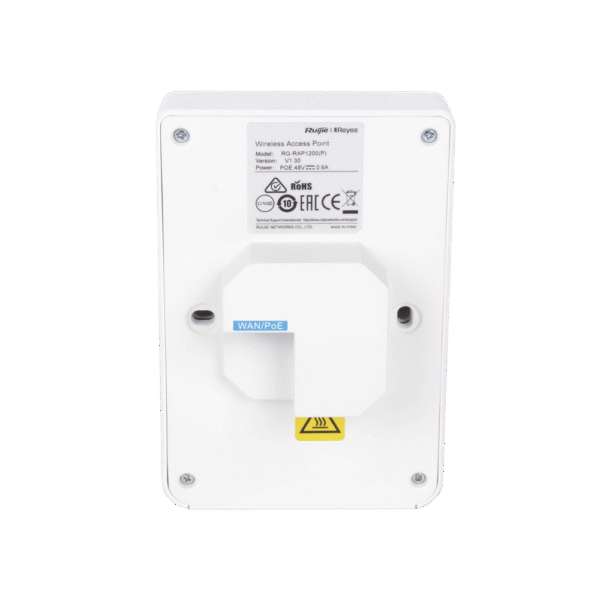 Punto de acceso Wi-Fi 5 de pared para interior 360°, doble banda 802.11ac wave2, 1267Mbps, 5 puertos GE, hasta 110 usuarios, soporta PoE passthrough