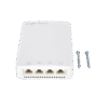Punto de acceso Wi-Fi 5 de pared para interior 360°, doble banda 802.11ac wave2, 1267Mbps, 5 puertos GE, hasta 110 usuarios, soporta PoE passthrough