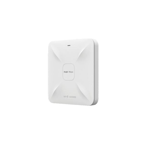 Punto de acceso Wi-Fi 6 de techo para interior 360°, doble banda, 2.97 Gbps, hasta 512 usuarios, 1 puerto GE + 1 puerto de 2.5GE, portal cautivo standalone, soporta Reyee Mesh