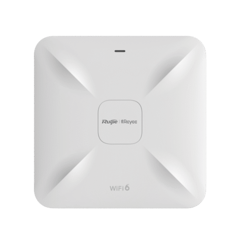 RGRAP2260-l Punto de acceso Wi-Fi 6 de techo para interior 360°, doble banda, 2.97 Gbps, hasta 512 usuarios, 1 puerto GE + 1 puerto de 2.5GE, portal cautivo standalone, soporta Reyee Mesh