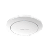 Punto de acceso Wi-Fi 6 de techo para interior 360°, doble banda, 2976 Mbps, hasta 512 usuarios, 1 puerto GE, diseño redondo, portal cautivo standalone, soporta Mesh