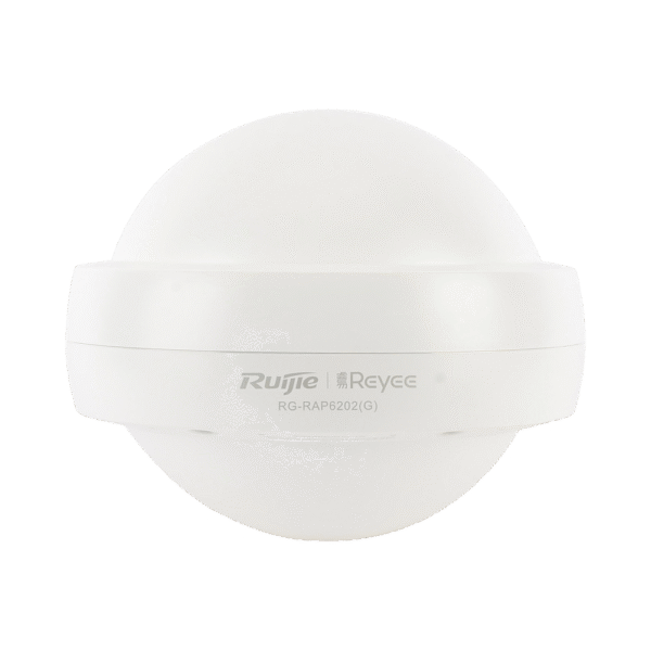 Punto de acceso Wi-Fi 5 para exterior 360°, IP 68, doble banda 802.11ac wave2, 1267 Mbps, 2 puertos GE, hasta 110 usuarios, compatible con reyee mesh