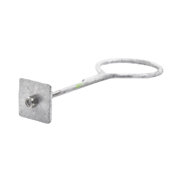 SAP01SG-l Ancla con Aro, largo: 40 cm. de 1/2" de espesor para Losa o Pared. Galvanizado por Inmersión.