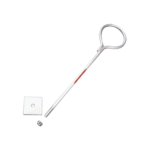 Ancla de Losa o Pared de 65 cm. de 3/4" de Grosor Galvanizada por Inmersión en Caliente.