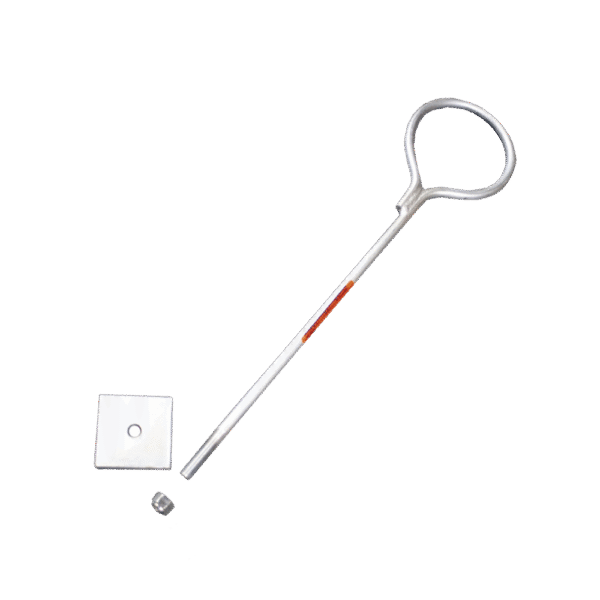 Ancla de Losa o Pared de 65 cm. de 3/4" de Grosor Galvanizada por Inmersión en Caliente.